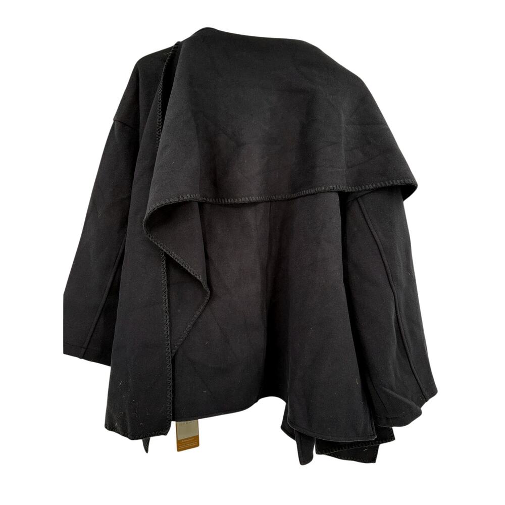 OGL Jacket Size L Navy Blue Oversized Scarf Jacket CashSoft Pockets Coat NEW - Picture 9 of 16